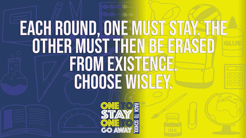 One to Stay One to Go Away Back to School Edition